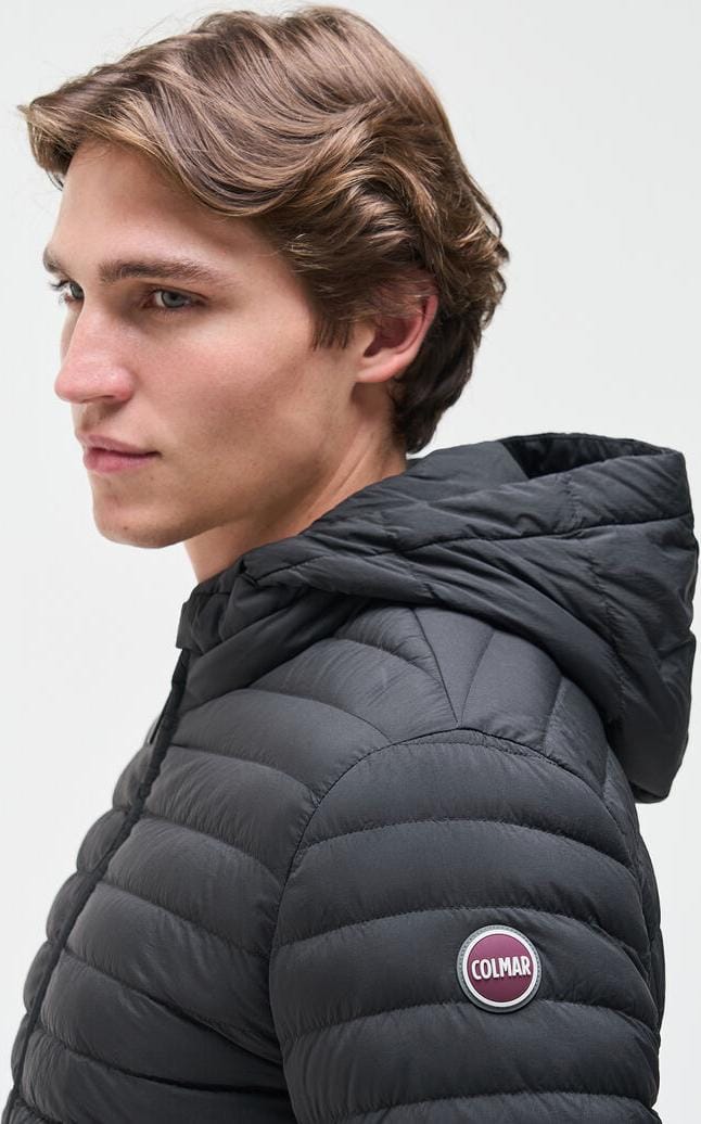 Colmar Men´s Light Down Jacket Hood Black Colmar