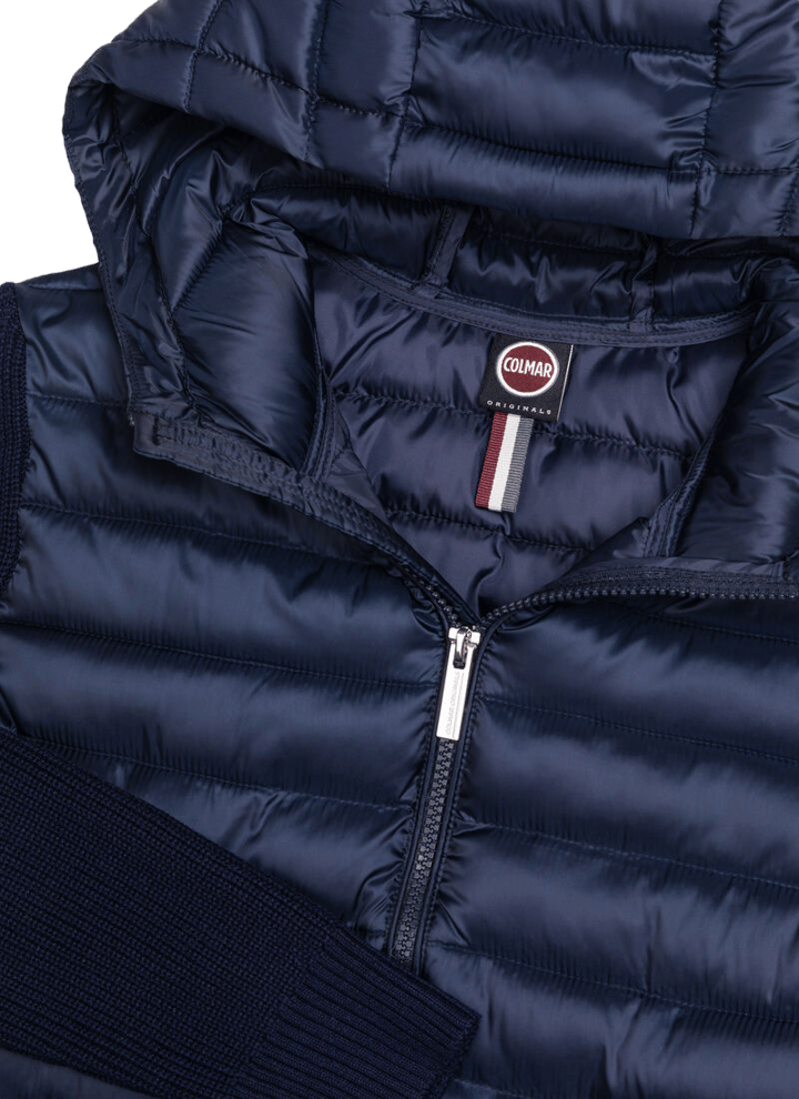 Colmar Women´s Glossy Hybrid Jacket with hood Navy Blue Colmar