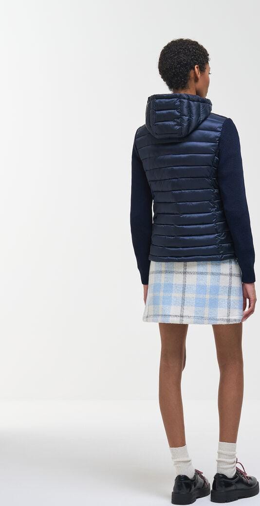 Colmar Women´s Glossy Hybrid Jacket with hood Navy Blue Colmar