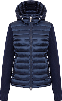 Colmar Women´s Glossy Hybrid Jacket with hood Navy Blue