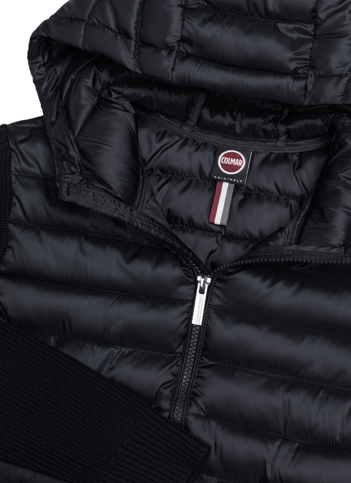 Colmar Women´s Glossy Hybrid Jacket with hood Black Colmar