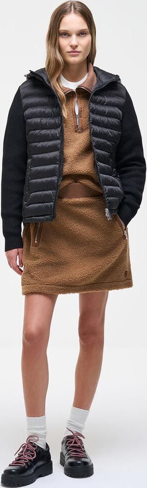 Colmar Women´s Glossy Hybrid Jacket with hood Black Colmar