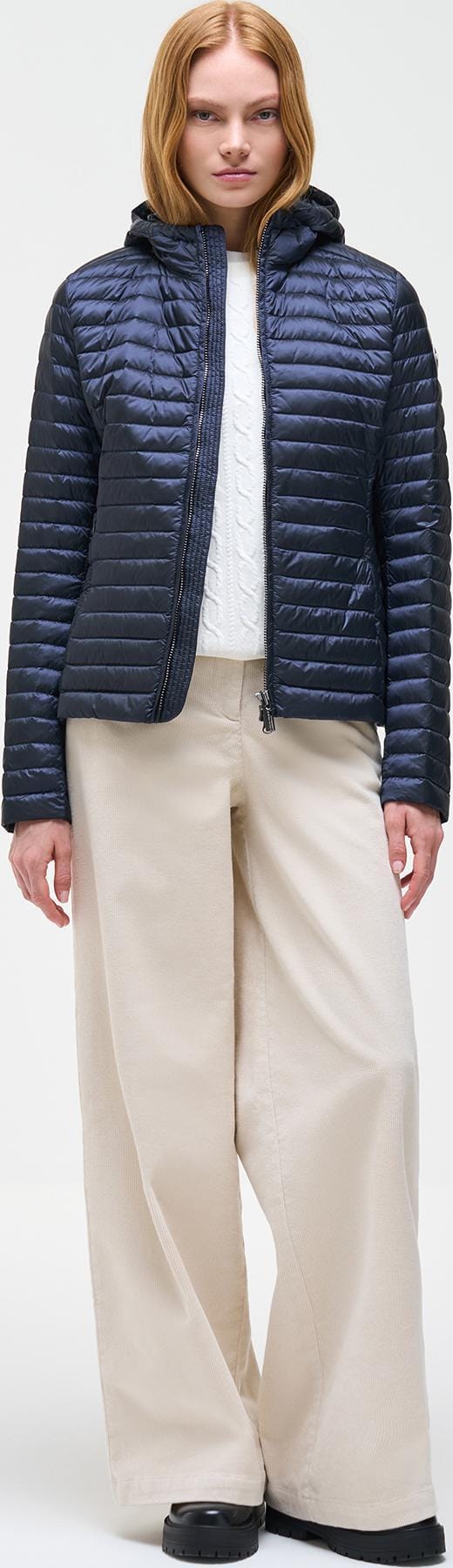 Colmar Women´s Light Down Jacket with Hood Navy Blue Colmar