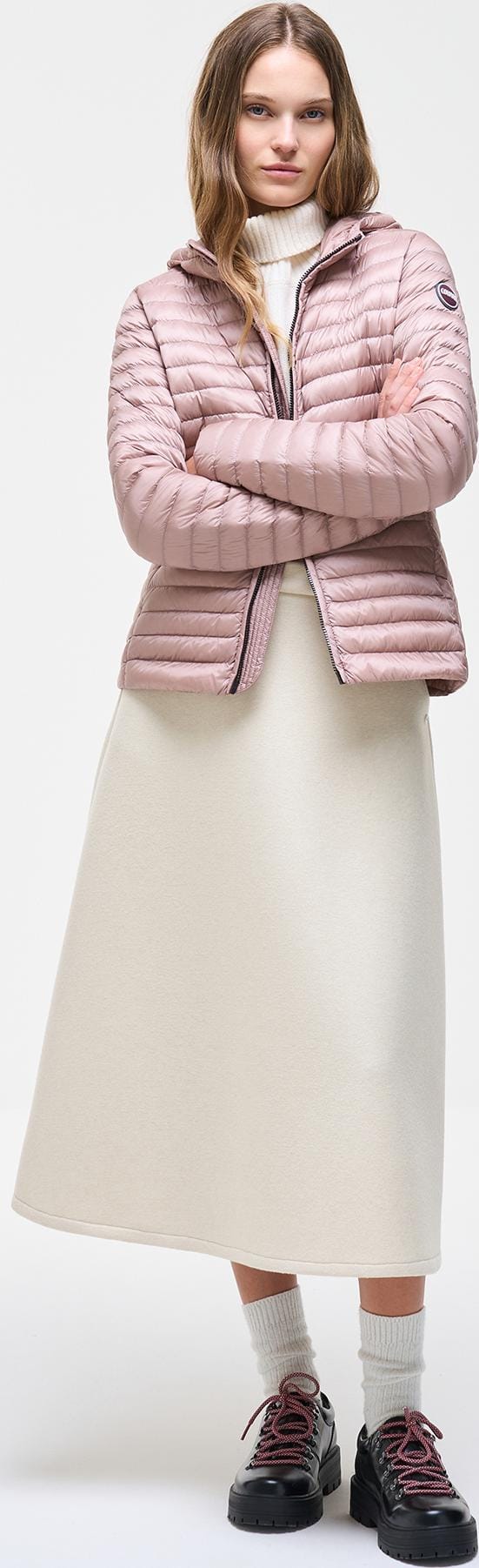 Colmar Women´s Light Down Jacket with Hood Rose Colmar