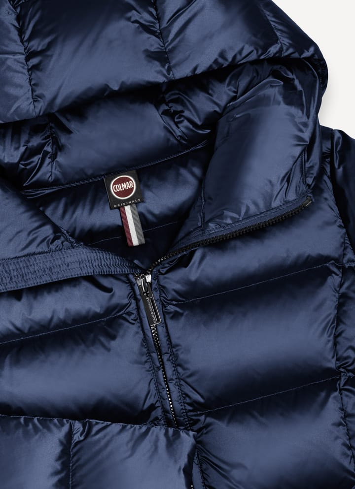 Colmar Women´s Long Down Jacket With Hood Navy Blue Colmar