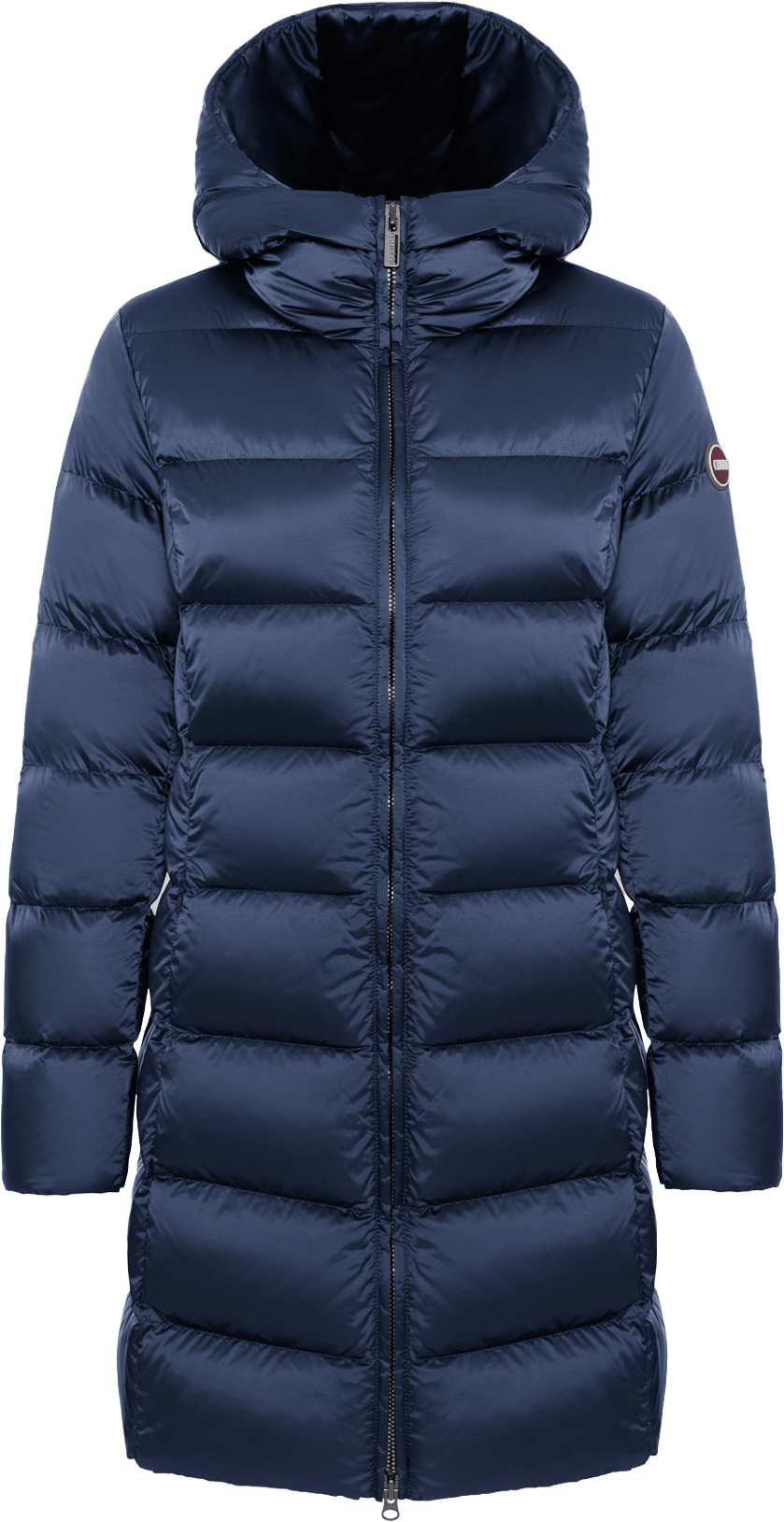 Colmar Women´s Long Down Jacket With Hood Navy Blue