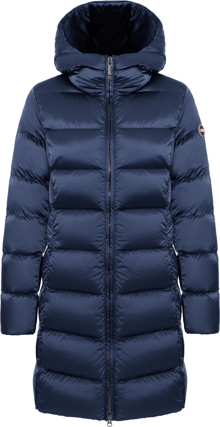 Colmar Women´s Long Down Jacket With Hood Navy Blue Colmar