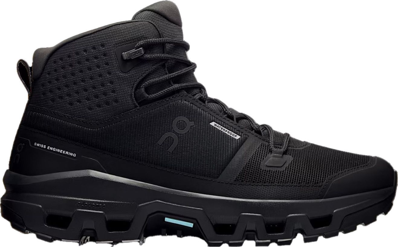 On Men's Cloudrock Mid Waterproof Black