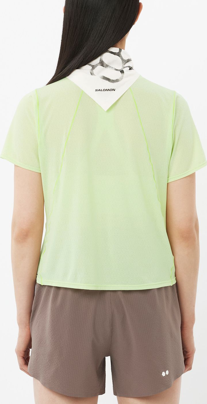 Salomon Women's Shakeout Air Cropped Tee Butterfly/ Salomon