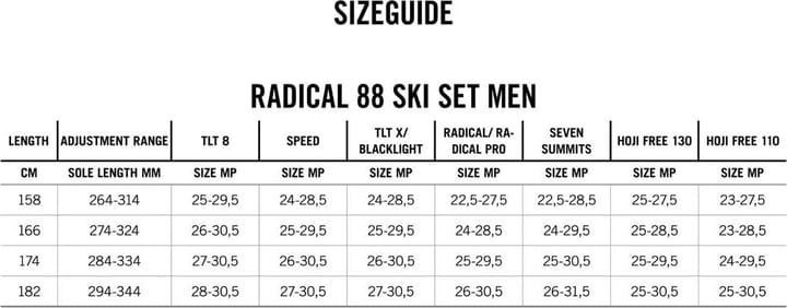 Dynafit Radical 88 Ski Set Moon Dynafit