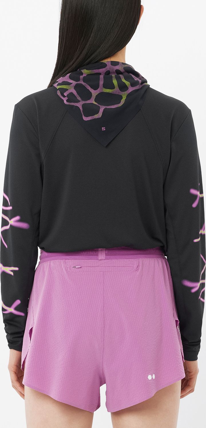 Salomon Shakeout Core Graphic Ls Tee W Deep Black/ Salomon