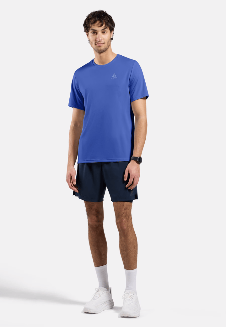Odlo Men's T-Shirt S/S Crew Neck Essential Flyer Dazzling Blue Odlo