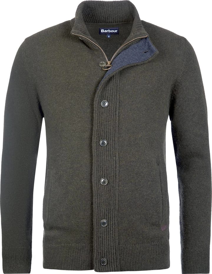 Barbour Men's Elbow-Patch Cardigan Green Barbour