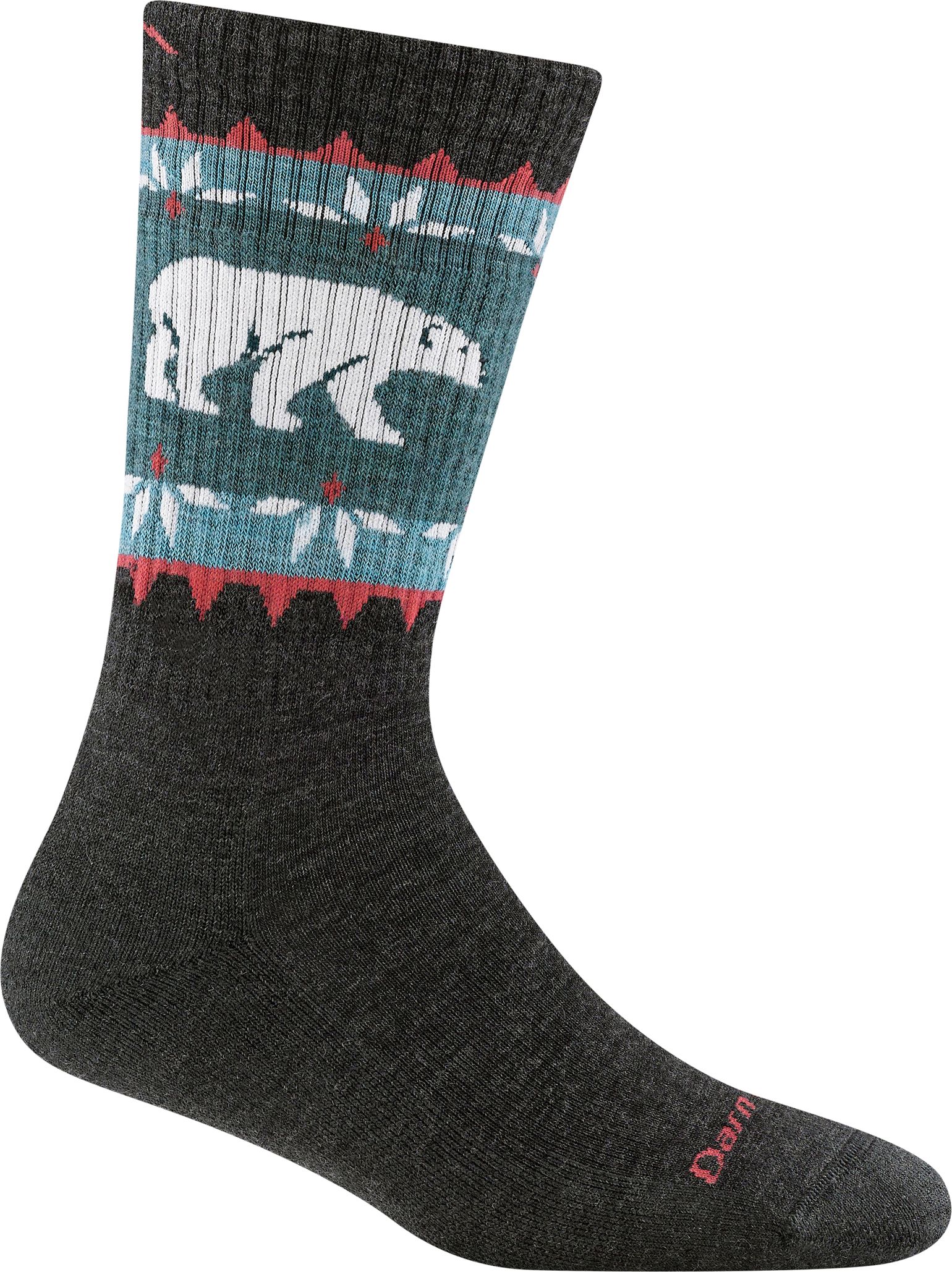 Darn Tough Women's Vanna Grizzle Boot Hiking Socks  Charcoal