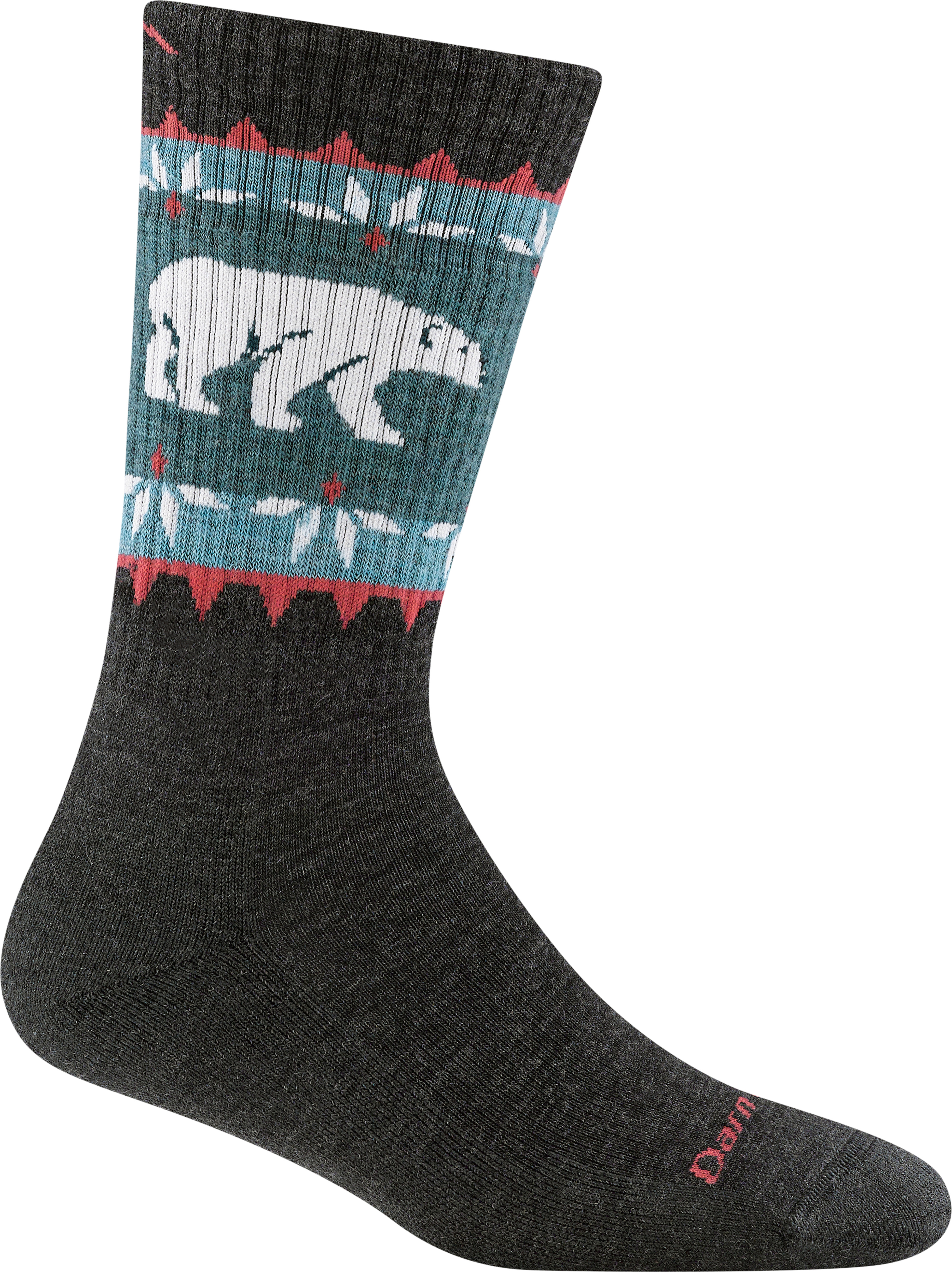 Darn Tough Women's Vanna Grizzle Boot Hiking Socks  Charcoal Friluftssokker L