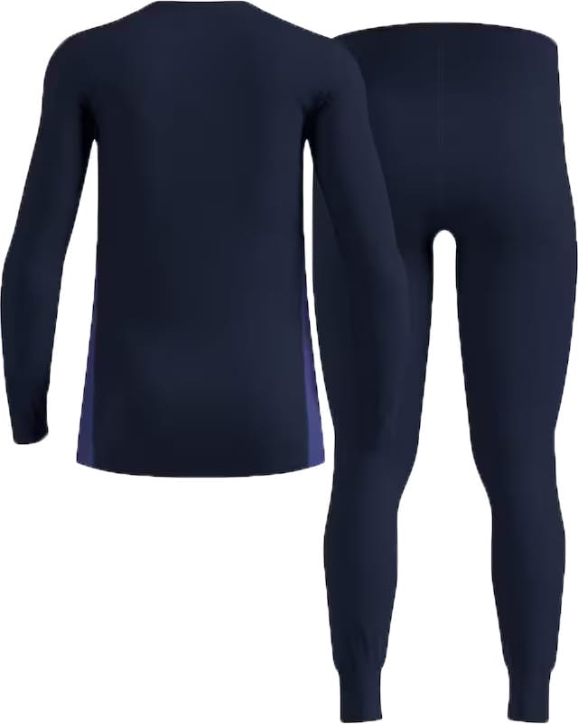 Odlo Men's Odlo Active Warm Base Layer Set Dark Sapphire - Skipper Blue Odlo