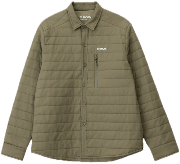 Yama Ember Puffer Shirt Moss Green Yama