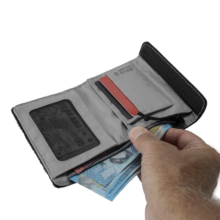 Eagle Creek Stash RFID Tri-Fold Wallet Black Eagle Creek
