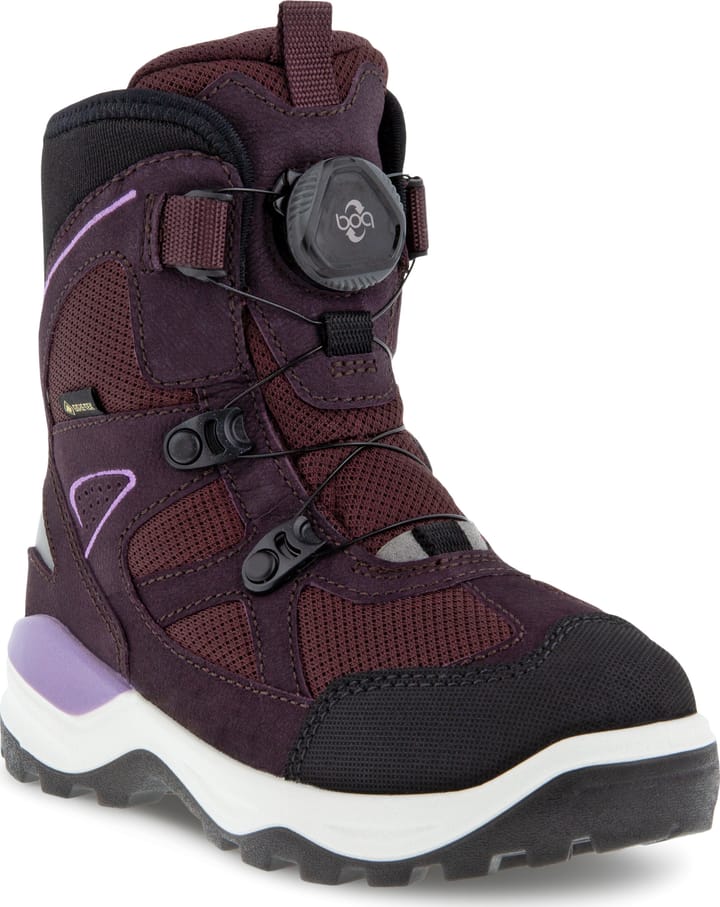 Kids' Ecco Snow Mountain Boot Gore Tex Black/Fig/Fig Ecco