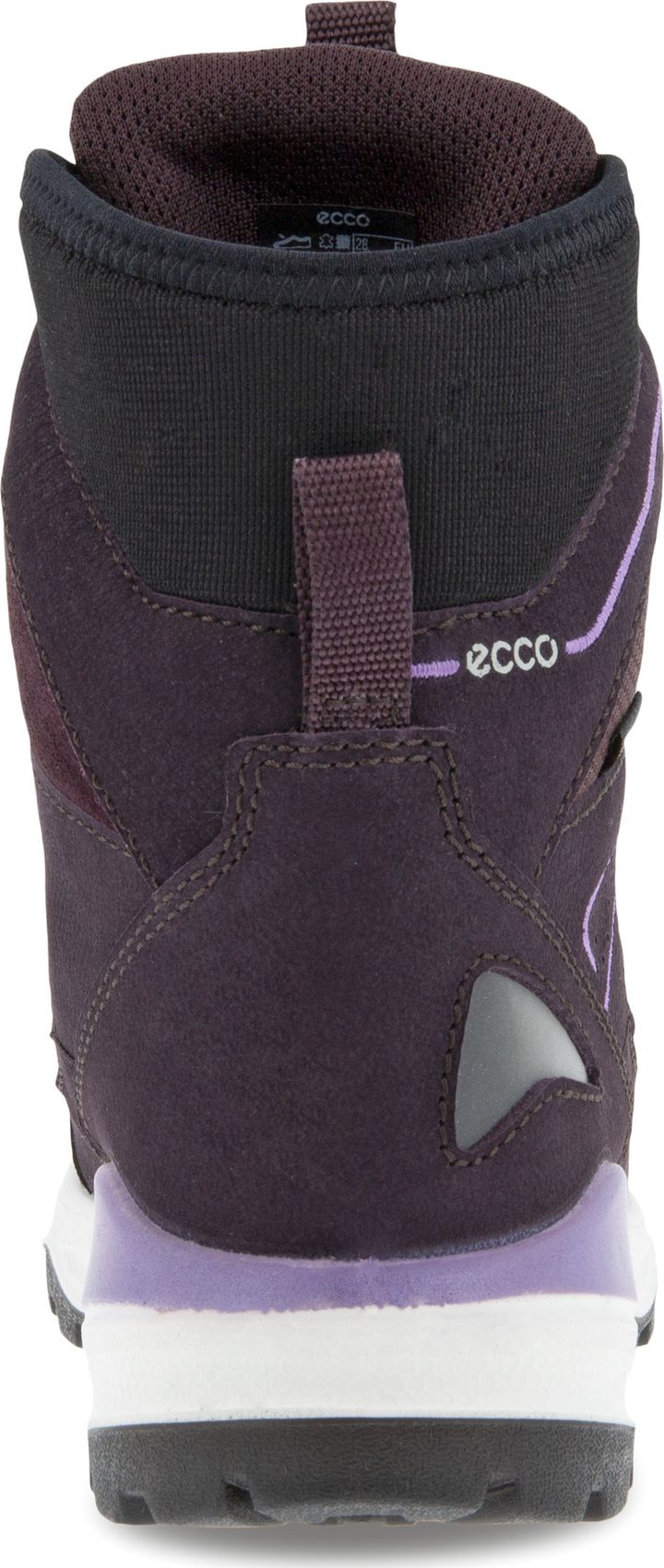 Kids' Ecco Snow Mountain Boot Gore Tex Black/Fig/Fig Ecco