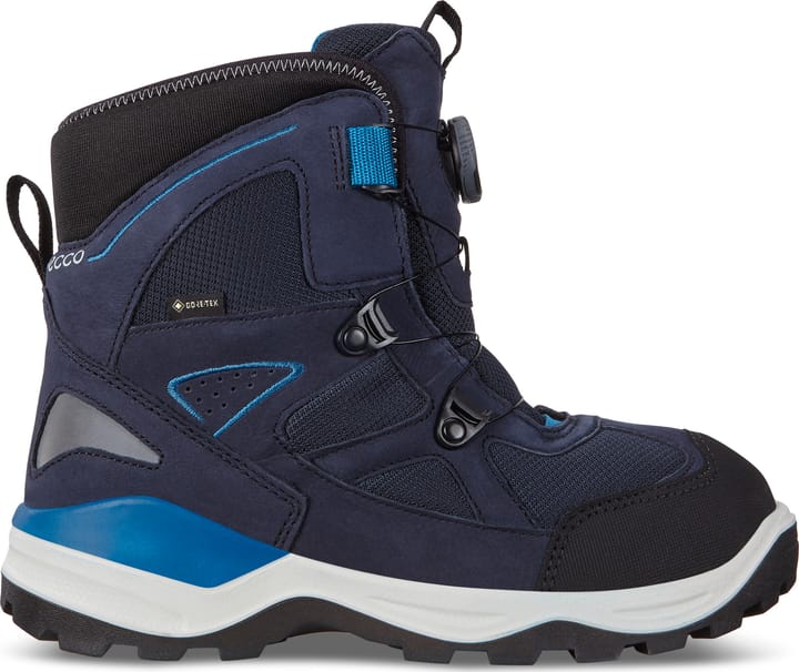 Kids' Ecco Snow Mountain Boot Gore Tex Black/Night Sky Ecco