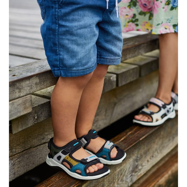 Ecco Kids' Ecco X-trinsic Flat Sandal Multicolor Fir Green Ecco