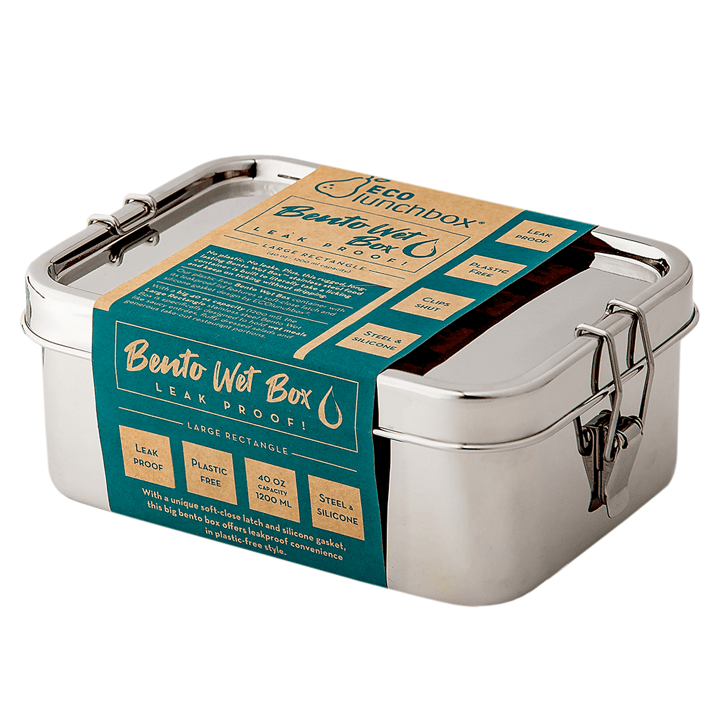 ECOlunchbox Bento Wet Box Rectangle Stainless Steel ECOlunchbox