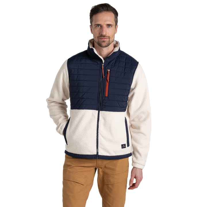 Craghoppers Men's Montadale Hybrid Jacket Ecru / Blue Navy Craghoppers