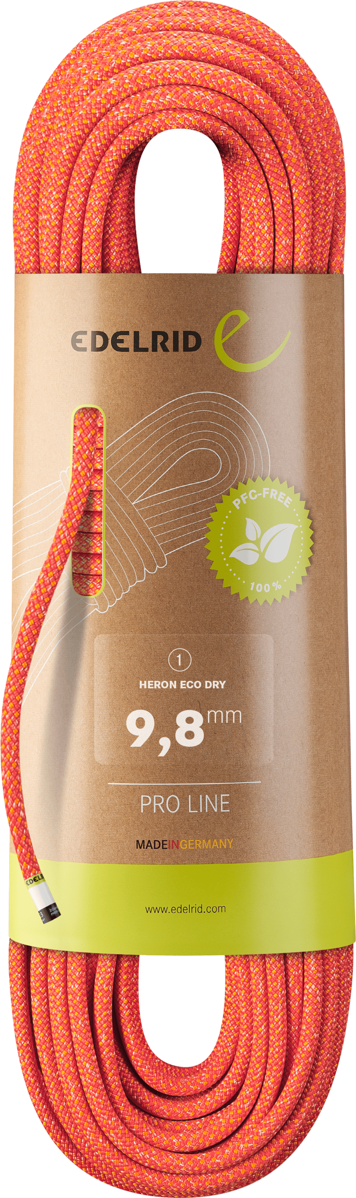 Edelrid Heron Eco Dry 9,8 mm 70 m Fire Edelrid