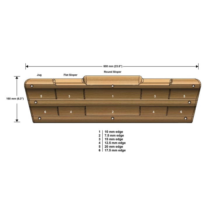 Metolius Climbing Climbers Edge Board Woody Metolius Climbing