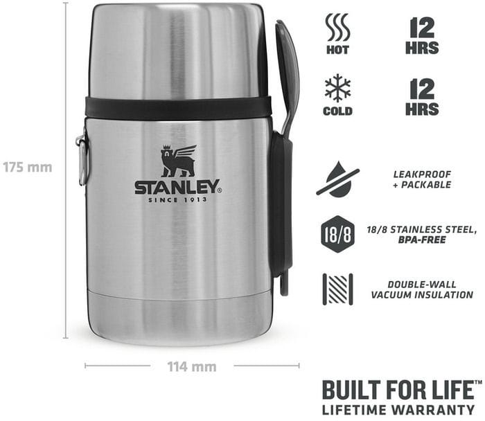 Stanley Adventure Food Jar 0.53L Stainless Steel Stanley