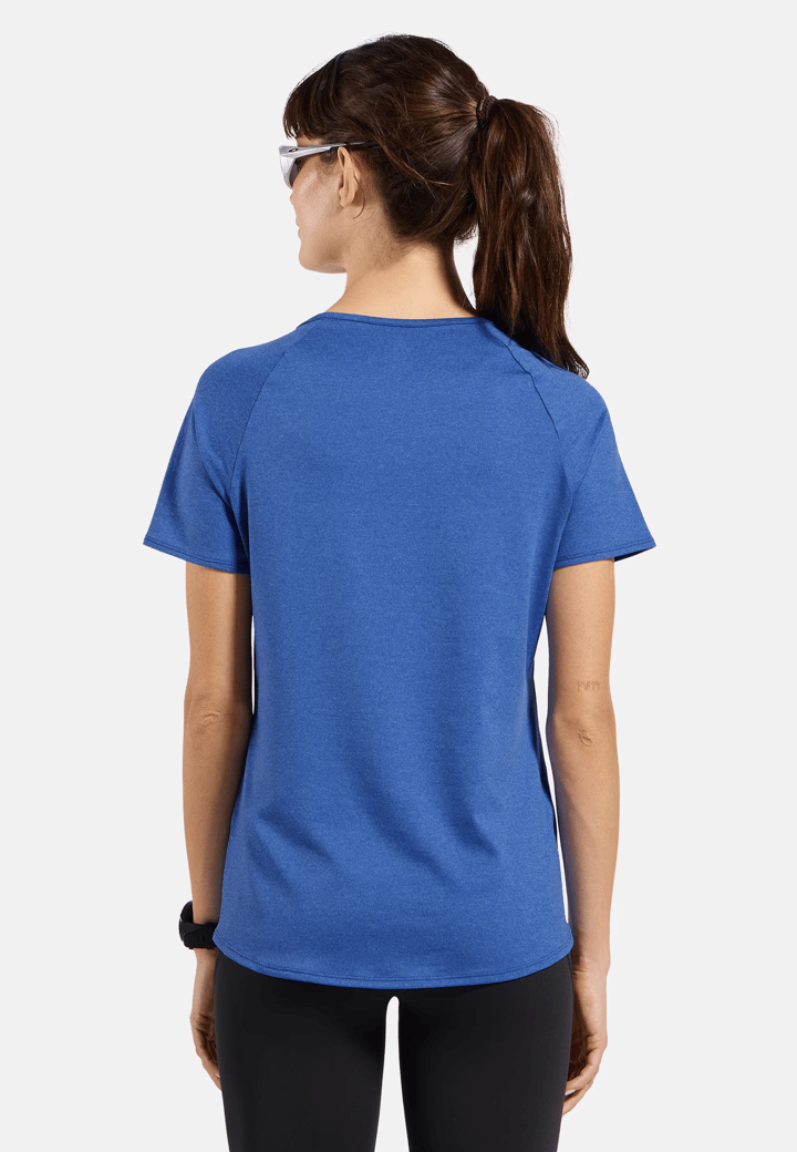Odlo Women's T-Shirt Crew Neck S/S Essential 365 Dazzling Blue Melange Odlo