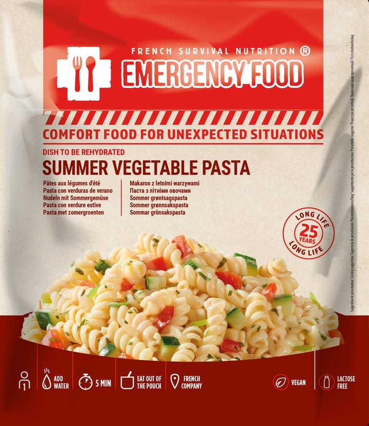 Emergency Food Pasta With Summer Vegetables 1-port Onecolour Emergency Food