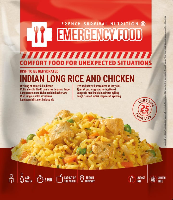 Emergency Food Indian Long Rice and Chicken 1-port Onecolour Emergency Food