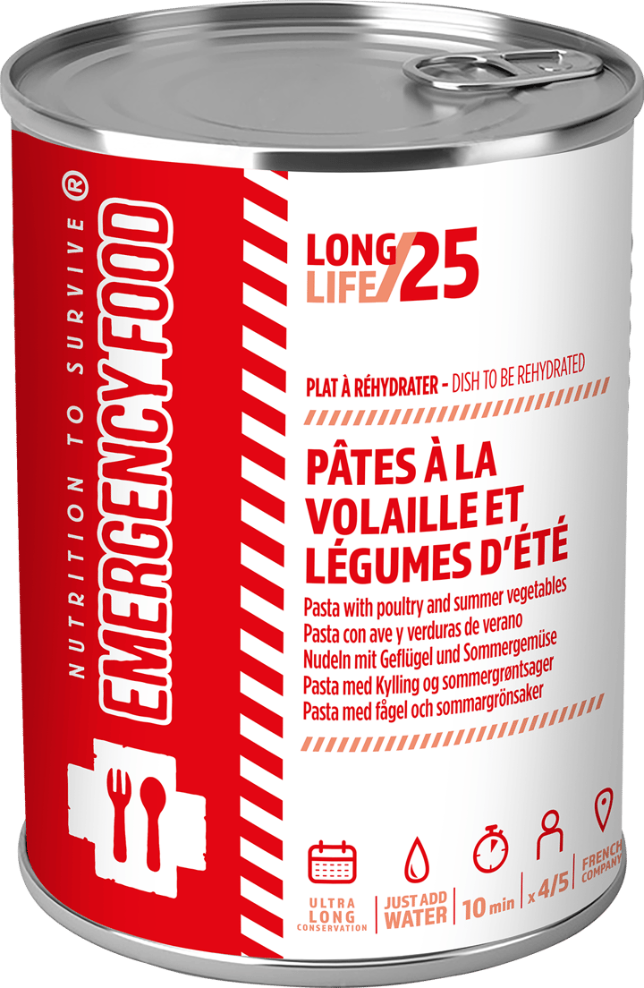 Emergency Food Pasta With Poultry And Vegetables 4-port Onecolour Emergency Food