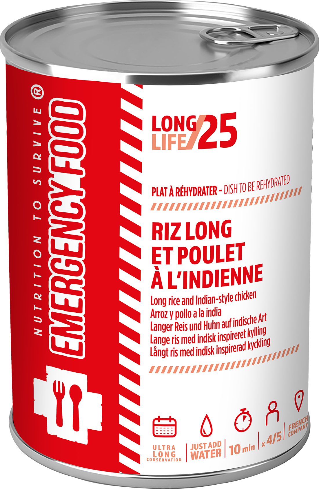 Emergency Food Rice And Indian Chicken 4-port Onecolour  OneSize