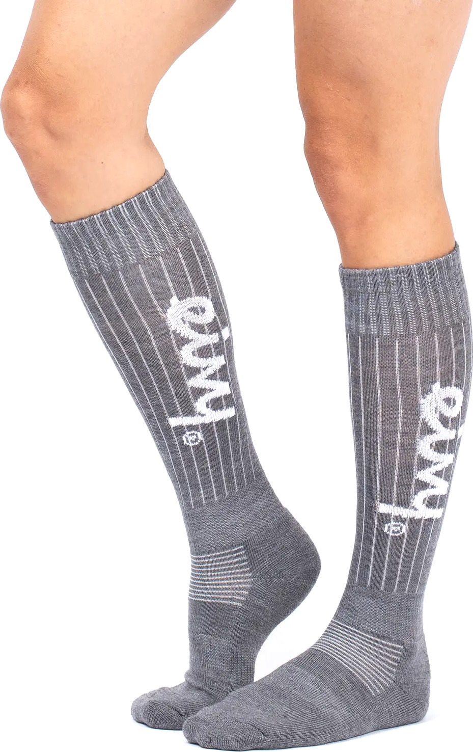Eivy Women's Rib Wool Socks Grey Melange Skidstrumpor 36-38