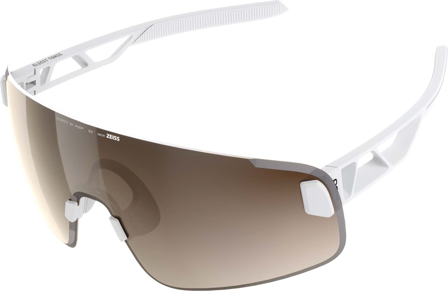 POC Elicit Toric Bike Sunglasses Hydrogen White/Clarity Trail /Partly Sunny Silver