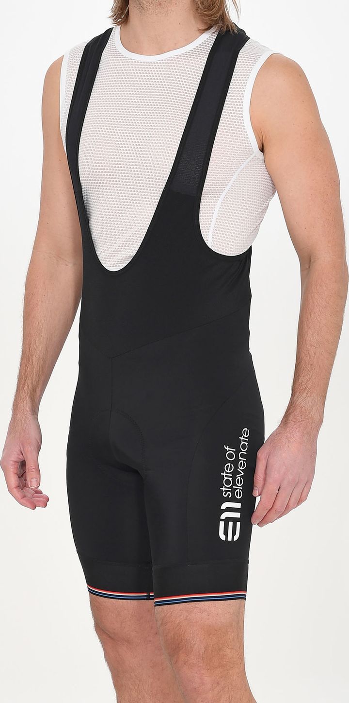 Men's Vélo Bib Shorts Black Elevenate