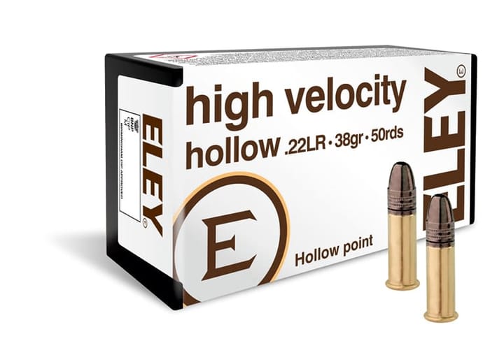 Eley Eley High Velocity Hollow Point 38gr 50-Pack Eley Eley Eley High Velocity Hollow Point 38gr 50-Pack Eley