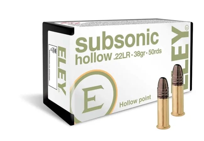Eley Eley Subsonic Hollow 22 38gr 50-Pack Eley Eley Eley Subsonic Hollow 22 38gr 50-Pack Eley