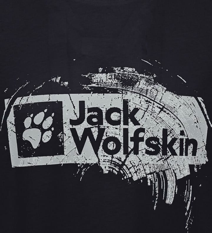 Jack Wolfskin Men's Brand Tee Wood Dark Navy Jack Wolfskin Jack Wolfskin Men's Brand Tee Wood Dark Navy Jack Wolfskin