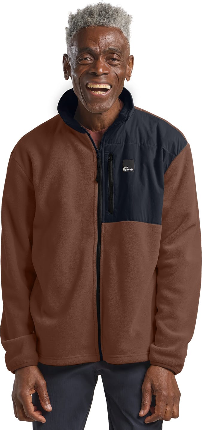 Jack Wolfskin Men's Sumetro Full Zip Dark Rust Jack Wolfskin