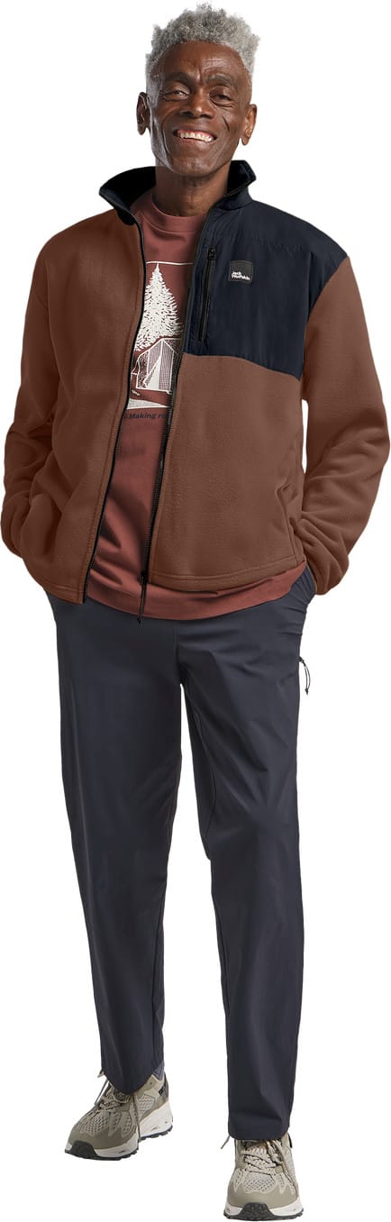 Jack Wolfskin Men's Sumetro Full Zip Dark Rust Jack Wolfskin