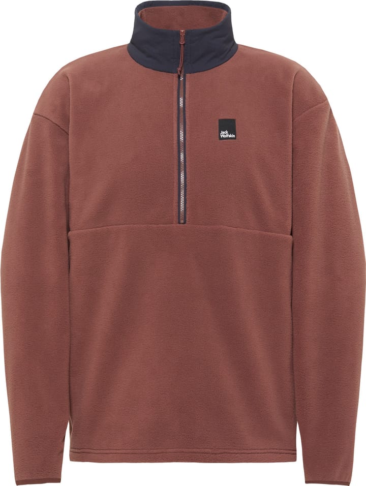 Jack Wolfskin Men's Sumetro Half Zip Dark Rust Jack Wolfskin