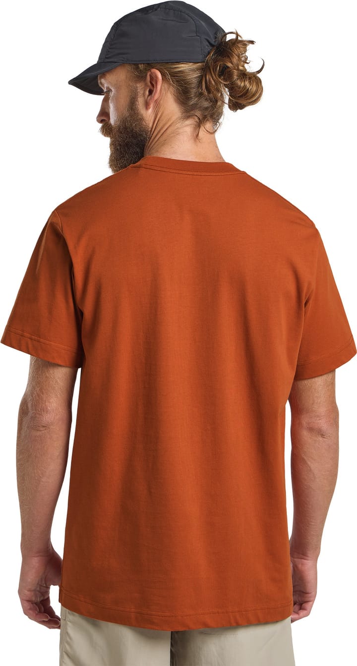 Jack Wolfskin Men's Brand Tee Burnt Orange Jack Wolfskin