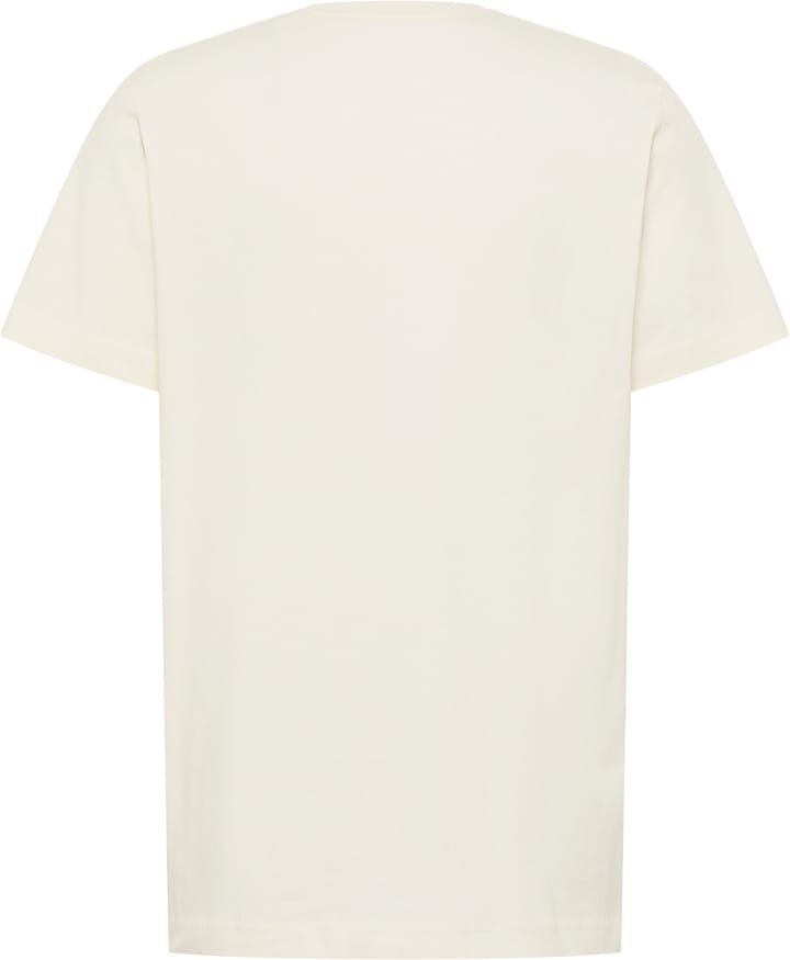 Jack Wolfskin Men's Brand Tee Wood Cotton White Jack Wolfskin