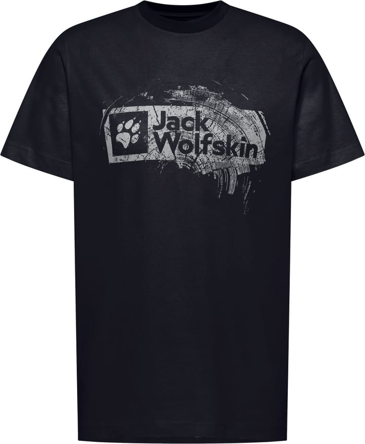 Jack Wolfskin Men's Brand Tee Wood Dark Navy Jack Wolfskin
