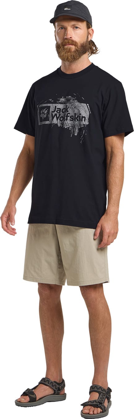 Jack Wolfskin Men's Brand Tee Wood Dark Navy Jack Wolfskin Jack Wolfskin Men's Brand Tee Wood Dark Navy Jack Wolfskin