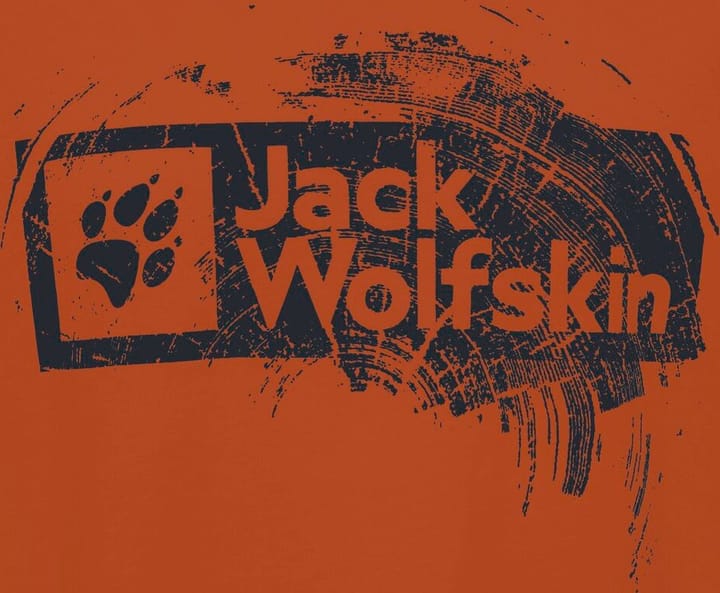 Jack Wolfskin Men's Brand Tee Burnt Orange Jack Wolfskin